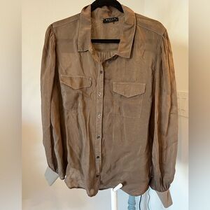 Maven West Taupe Textured Blouse medium